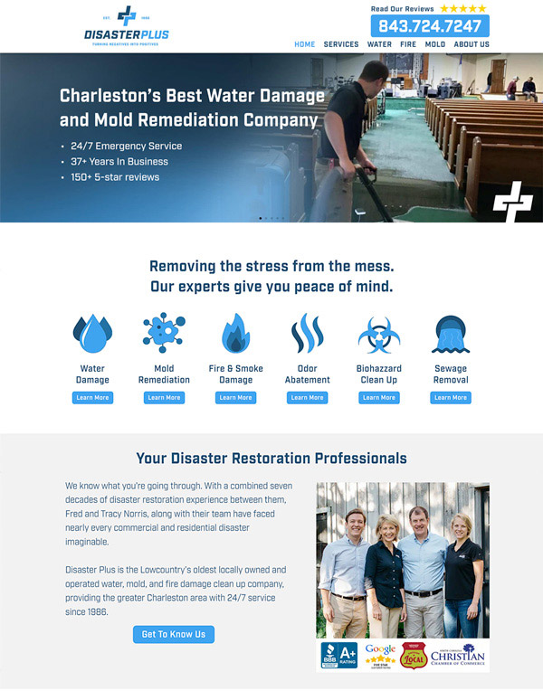 Disaster Plus Website Redesign